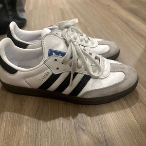 Adidas Samba White Black Gray Sneakers